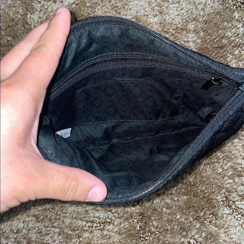 Vera Bradley Black Wristlet Zipper Pouch - Picture 4 of 5
